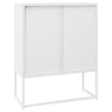 Highboard White 80x35x100 cm Steel 335881