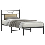 Bed Frame without Mattress Sonoma Oak 80x200 cm Engineered Wood 4106783