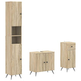 3 Piece Bathroom Cabinet Set BREDA Engineered Wood 3417884