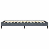 Bed Frame without Mattress Dark Grey 100x190 cm Twin Velvet 347001