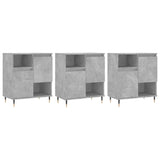 Sideboards 3 pcs Concrete Grey Engineered Wood 3190145
