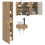 Bathroom Furniture Set 5 pcs Artisan Oak 3407246