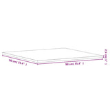 Table Top 90x90x2.5 cm Square Solid Wood Beech 355977