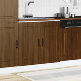Sink Base Cabinet Kalmar Brown Oak 80x46x81.5 cm Engineered Wood 853454