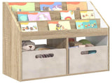 Kids Bookshelf Sonoma Oak 72.5 x 29.5 x 69 cm Engineered Wood 892381