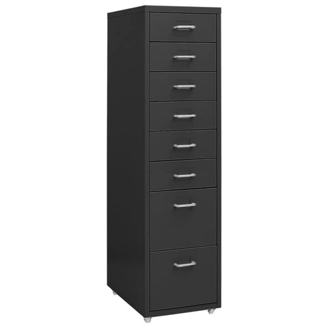 ZNTS Mobile File Cabinet Anthracite 28x41x109 cm Metal 335923