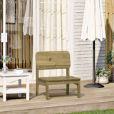 Garden Chair Pine Impregnated solid pine wood Standard Durable 859321