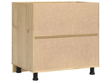 Cabinet SKI Honey Brown 60 x 46 x 81.5 cm Solid Pine Wood 42007557