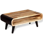 ZNTS Coffee Table Rough Mango Wood 90x55x39 cm 244008