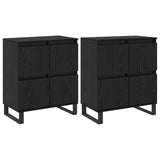 Sideboard 2 pcs Black Oak 60 x 35 x 70 cm 3394547