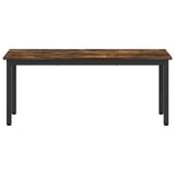 Bench Smoke Oak 110 x 35 x 45 cm Engineered Wood 892598