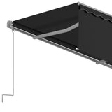3069419 Manual Retractable Awning with Blind 4x3m Anthracite