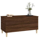 Coffee Table Brown Oak 90x44.5x45 cm Engineered Wood 819587