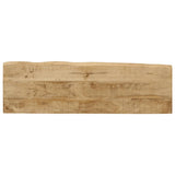 Console Table with Live Edge 105x33x76 cm Solid Wood Mango 372765