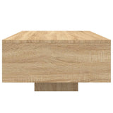 Coffee Table with LED Lights Sonoma Oak 85x55x31 cm 836611