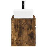 Bathroom Furniture Set Smoked Oak Engineered Wood 3404305