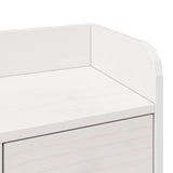 Bookcase Bed without Mattress White 90x190 cm Single Solid Wood Pine 3323978