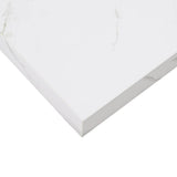 Wall Shelf 2 pcs White Marble 120 x 23.5 x 4 cm Engineered Wood 42019978