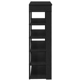 Shoe Rack Black 80x30x98 cm Engineered Wood 859933