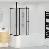 Shower Screen Folding White Aluminium 42009757