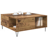 Coffee Table Old Wood 80 x 80 x 36.5 cm Engineered Wood 881666