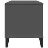 ZNTS TV Cabinet VIKEN Anthracite Grey Solid Wood Pine 374931