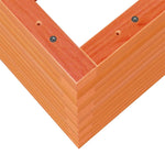 Garden Planter Wax Brown 110x40x46 cm Solid Wood Pine 3282451