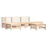 6 Piece Garden Lounge Set Solid Wood Pine 3186333