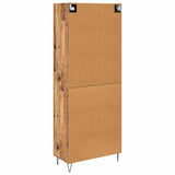 Highboard with Drawer 2 pcs Old Wood Engineered Wood 3415780