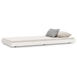 Bed Frame without Mattress White 75x190 cm Small Single Solid Wood Pine 823510