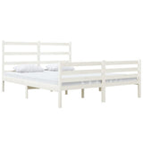 Bed Frame without Mattress White Solid Wood Small Double 3103684