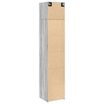 Slim Storage Cabinet Grey Sonoma 45x42.5x225 cm Engineered Wood 3281292