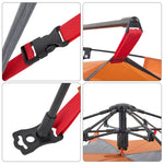 Camping Tent Dome 4-Person Grey and Orange Quick Release 4004183