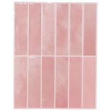 Rectangular Tile 20 pcs Pink 29 x 23 x 0.08 cm 42021258