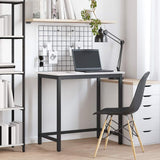 Table White 80 x 50 x 77 cm Engineered Wood and Steel 873791