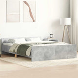 Bed Frame without Mattress Concrete Grey 140x190 cm 3203785