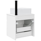Wall-mounted Sink Vanity High Gloss White 49 x 41 x 63 cm 890566
