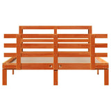 Bed Frame with Headboard without Mattress Wax Brown 120x200 cm 3306129