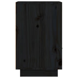 Bedside Cabinets 2 pcs Black 40x34x55 cm Solid Wood Pine 818324