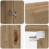 Wall-mounted Cabinet 2 pcs Artisan Oak 69.5 x 34 x 90 cm 3415573