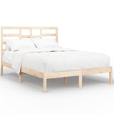 Bed Frame without Mattress Solid Wood 150x200 cm King Size King Size 3105800