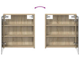 Bathroom Cabinet Set 3 pcs 126 x 16 x 62.5 cm Engineered wood 3403826
