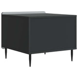 Coffee Table with Drawer Black 49 x 50 x 42 cm Engineered Wood 894506