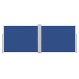 Retractable Side Awning Blue 140x1000 cm 48488
