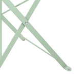 Garden Folding Chair 2 pcs Light Mint 42 x 46 x 82cm Metal 42002958