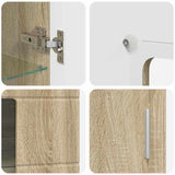 Sideboard FLORIN Sonoma Oak 55.5 x 29 x 100 cm Engineered Wood 880253