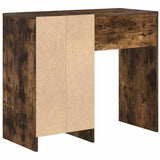 Desk with Drawer Smoked Oak 90 x 37.5 x 75 cm Engineered Wood 869494