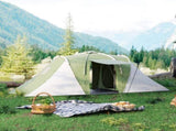 Large Camping Tent Tunnel Tent with 2 Bedroom and Living Area, 2000mm Waterproof, Portable with Bag T3398P349002