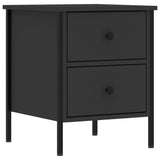 ZNTS Bedside Cabinets 2 pcs Black 40x42x50 cm Engineered Wood 825984