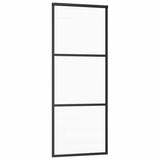 Sliding Door with Hardware Set 76x205 cm ESG Glass&Aluminium 3332806